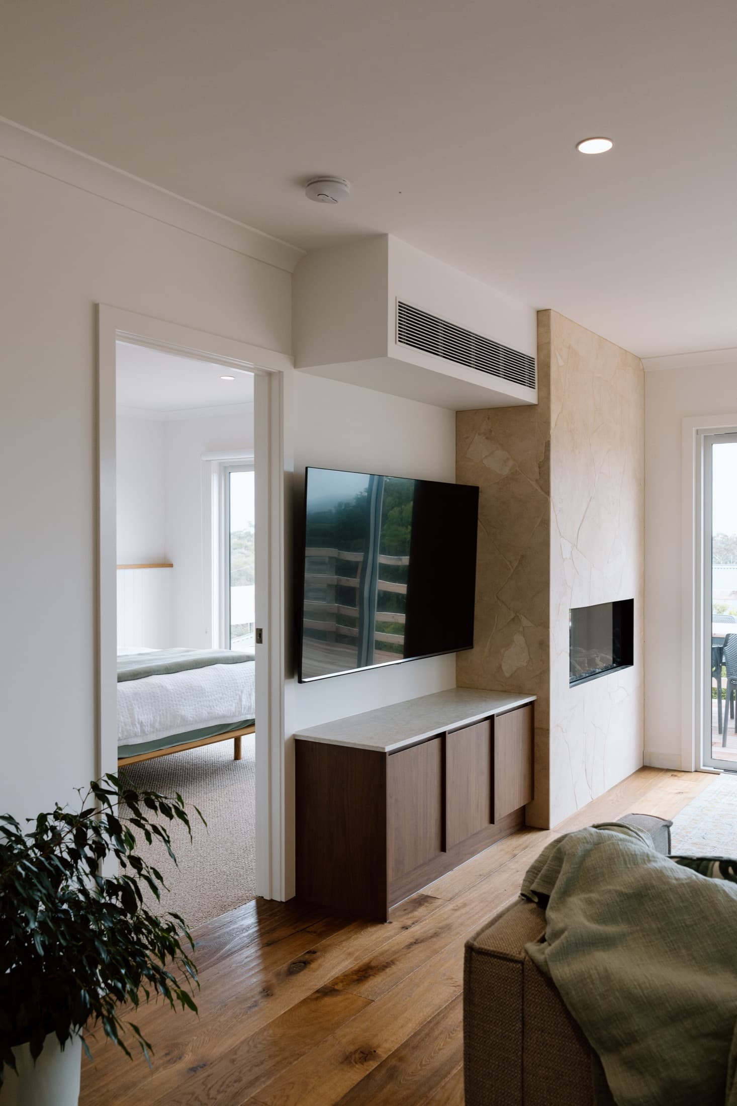 Ducted air conditioning detail in a Rosebud bathroom